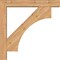 Ekena Millwork Westlake Block Smooth Bracket w/ Offset Brace, Western Red Cedar, 5 1/2"W x 32"D x 32"H BKT0604X32X32WTL05SWR - alternate 3